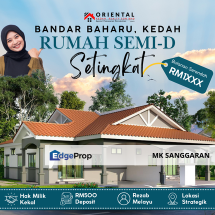 Rumah Berkembar Setingkat di Bandar Baharu, Kedah, Kedah, Bandar Baharu