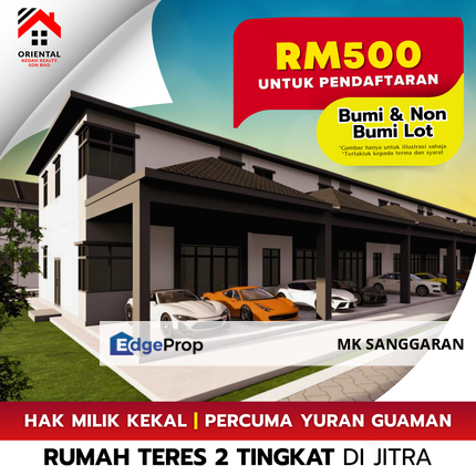 Rumah Teres 2 Tingkat di Jitra, Kedah, Kedah, Jitra