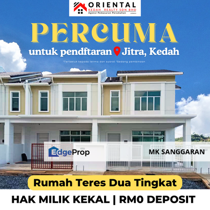 Rumah Teres Dua Tingkat di Jitra, Kedah, Kedah, Jitra