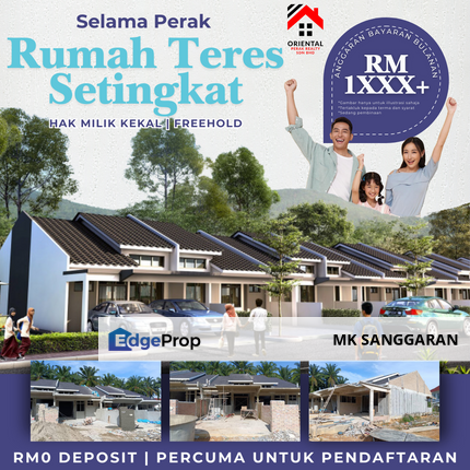 Rumah Teres Satu Tingkat di Selama, Perak, Perak, Selama