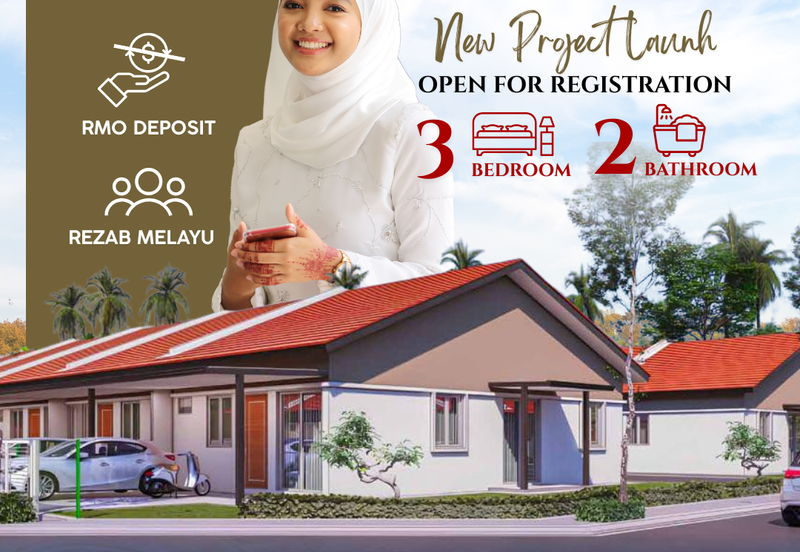 Rumah Teres Setingkat di Kubang Pasu, Kedah