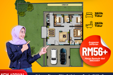 Rumah Berkembar Setingkat di Bandar Baharu, Kedah