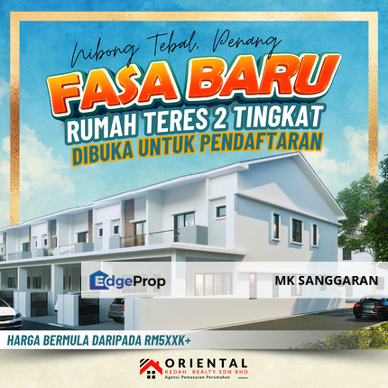 Rumah Teres Dua Tingkat di Nibong Tebal, Penang, Penang, Nibong Tebal