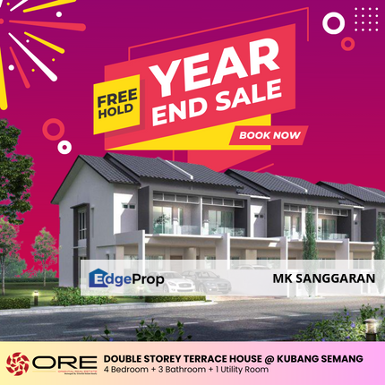 Rumah Teres Dua Tingkat di Kubang Semang Penang, Penang, Kubang Semang