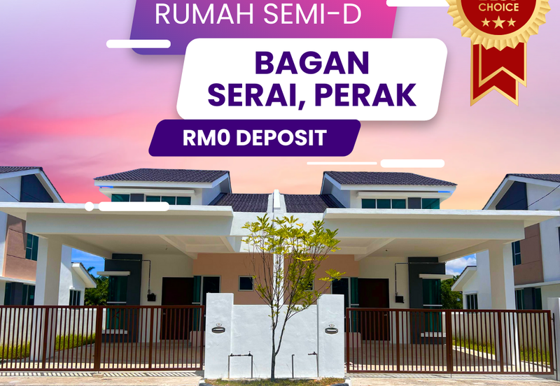 Rumah Semi-D Setingkat di Bagan Serai Perak