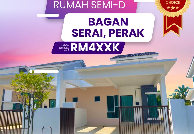 Rumah Semi-D Setingkat di Bagan Serai Perak