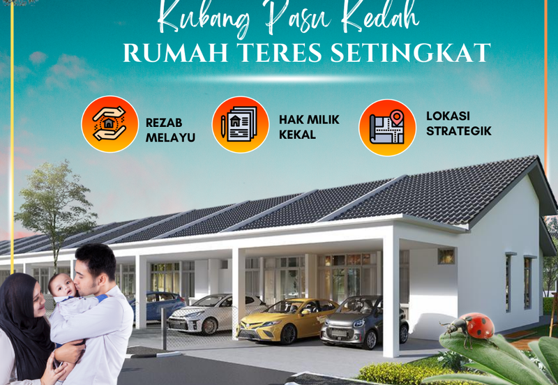 Rumah Teres Setingkat di Kubang Pasu