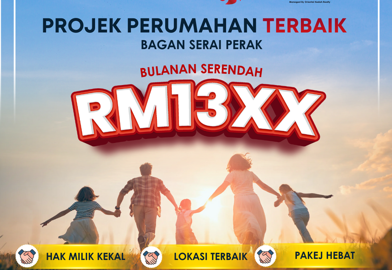 Rumah Teres Setingkat di Bagan Serai Perak