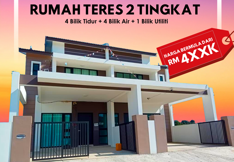 Rumah Teres Dua Tingkat di Tasek Gelugor