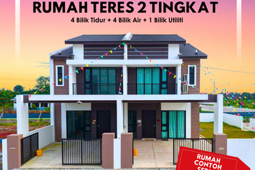 Rumah Teres Dua Tingkat di Tasek Gelugor
