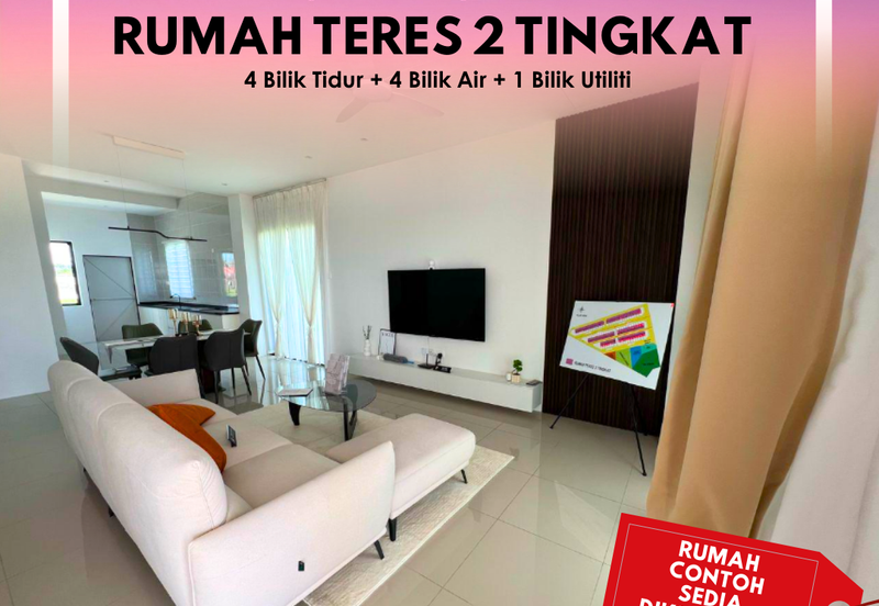 Rumah Teres Dua Tingkat di Tasek Gelugor