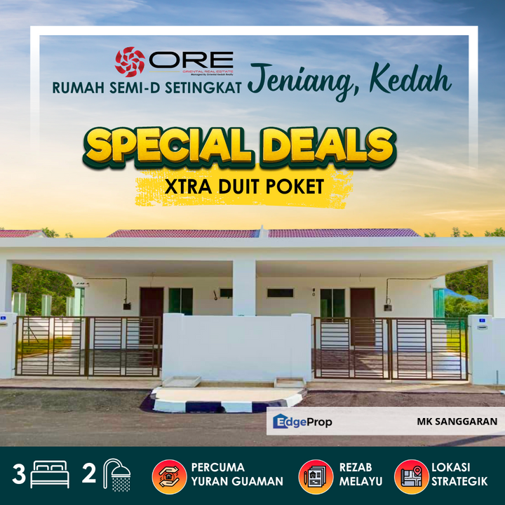 Rumah Berkembar Setingkat di Jeniang Sik, Kedah, Sik