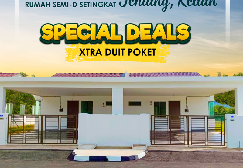 Rumah Berkembar Setingkat di Jeniang Sik