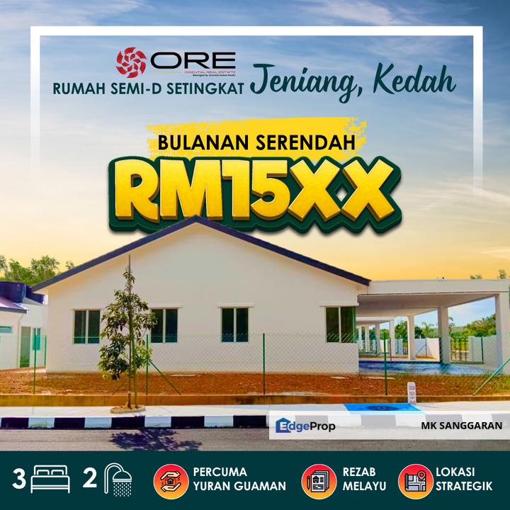 Rumah Berkembar Setingkat di Jeniang Sik, Kedah, Sik