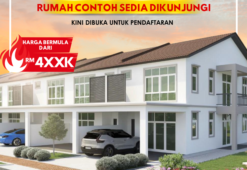 Rumah Teres 2 Tingkat di Lunas