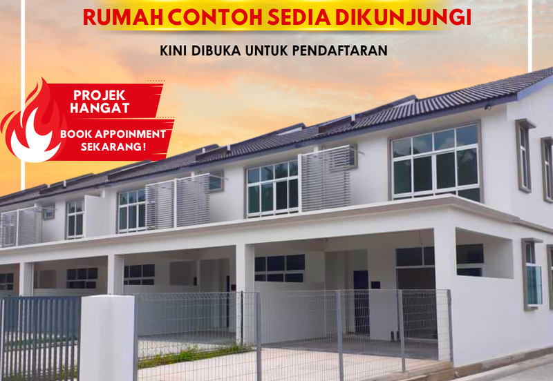 Rumah Teres 2 Tingkat di Lunas