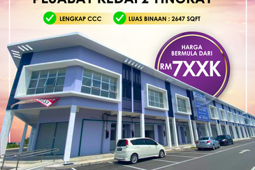 Pejabat Kedai Dua Tingkat di Parit Buntar Perak