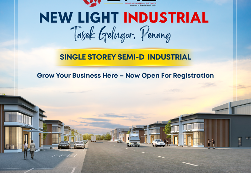 Single Storey Semi-D Light Industrial (A) at Tasek Gelugor, Penang