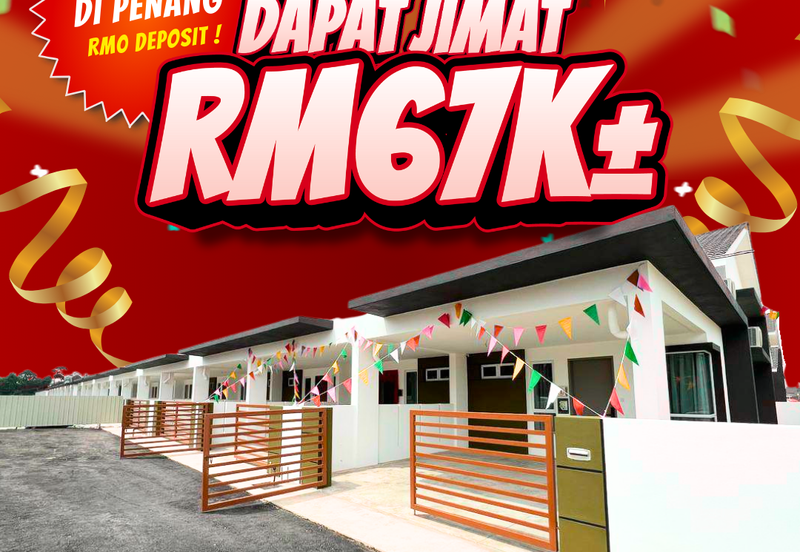 Rumah Teres 1 Tingkat di Tasek Gelugor Penang