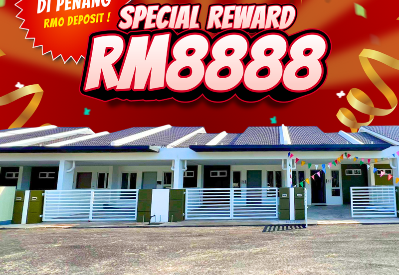 Rumah Teres 1 Tingkat di Tasek Gelugor Penang