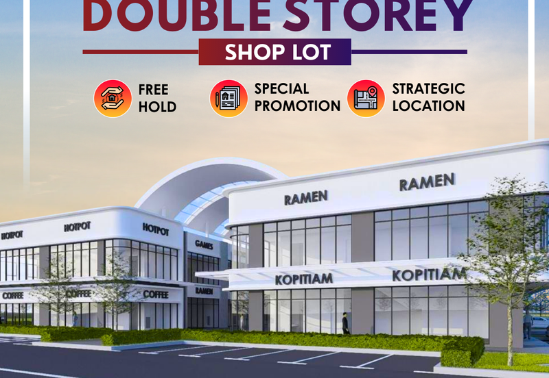 Double Storey Shop Lot Type C at Simpang Ampat, Penang