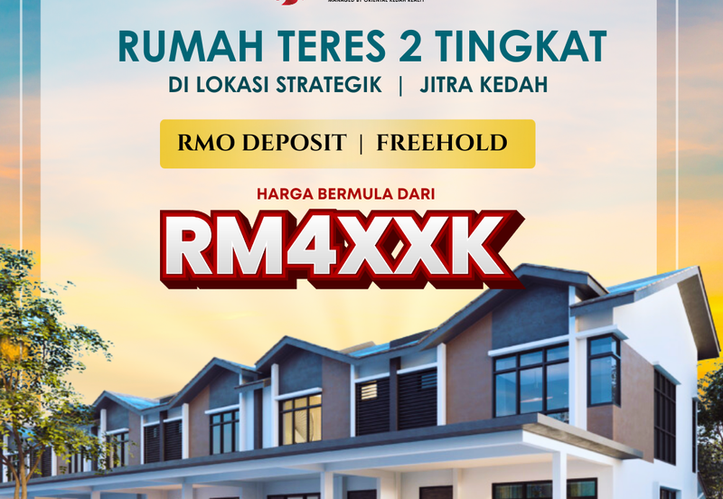 Rumah Teres Dua Tingkat di Jitra Kedah