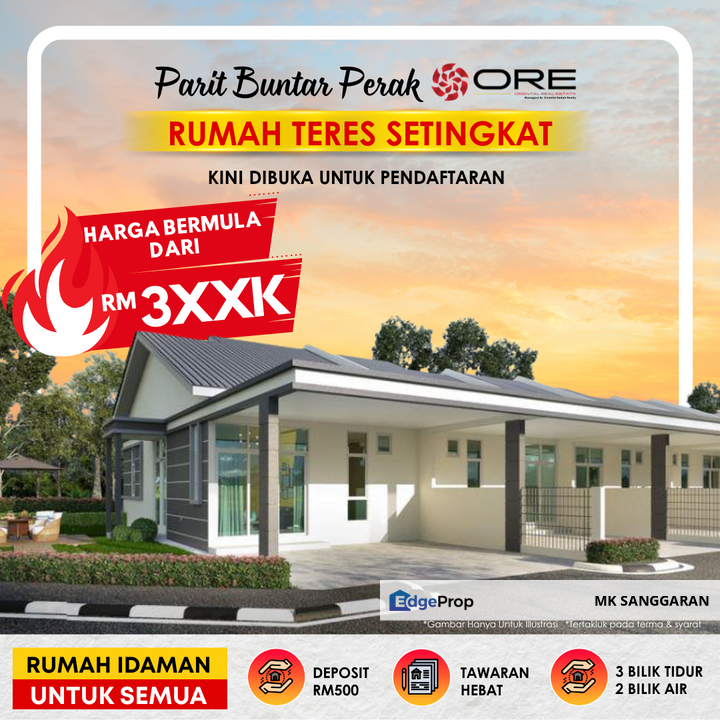 Rumah Teres Setingkat di Parit Buntar Perak, Perak, Parit Buntar