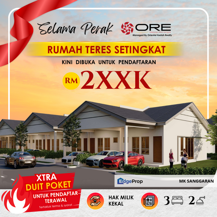  Rumah Teres Setingkat di Selama Perak, Perak, Selama