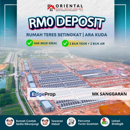 Rumah Teres Setingkat (A) di Ara Kuda Penang, Penang, Kubang Semang