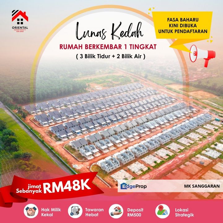 Rumah Semi-D Setingkat di Lunas Kedah, Kedah, Lunas