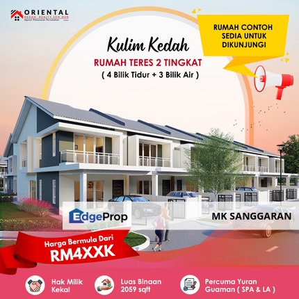 Rumah Teres Dua Tingkat di Kulim, Kedah, Kulim