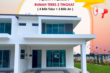Rumah Teres Dua Tingkat di Kulim