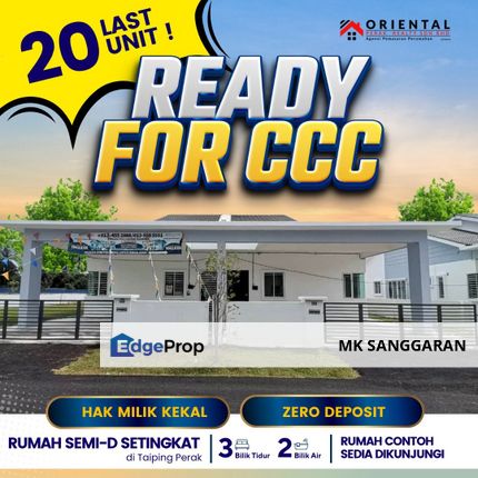 Rumah Berkembar Setingkat di Taiping Perak, Perak, Taiping