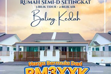 Rumah Berkembar Setingkat di Baling