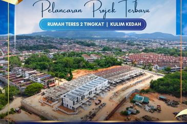 Rumah Teres Dua Tingkat di Kulim