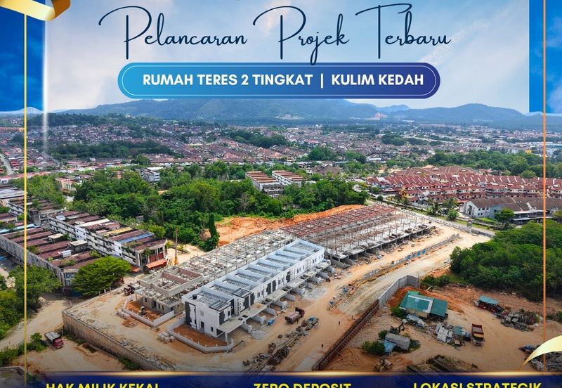 Rumah Teres Dua Tingkat di Kulim