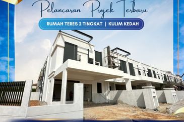 Rumah Teres Dua Tingkat di Kulim