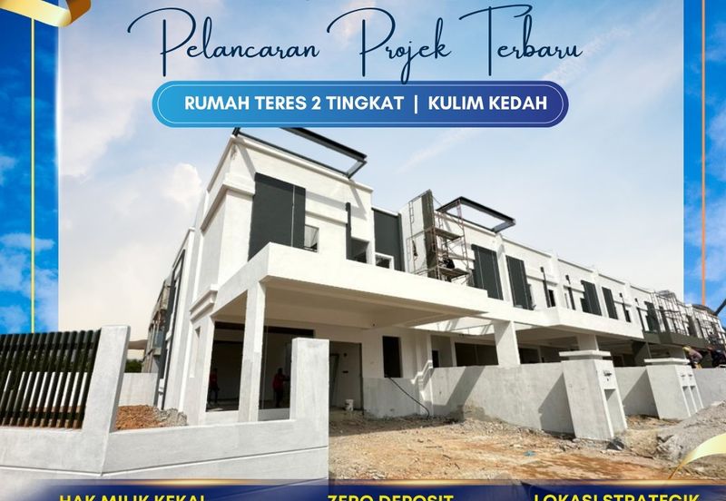 Rumah Teres Dua Tingkat di Kulim