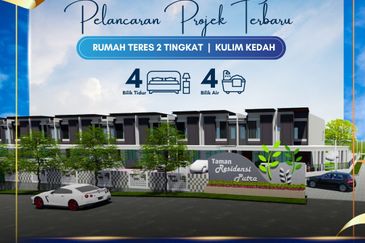 Rumah Teres Dua Tingkat di Kulim