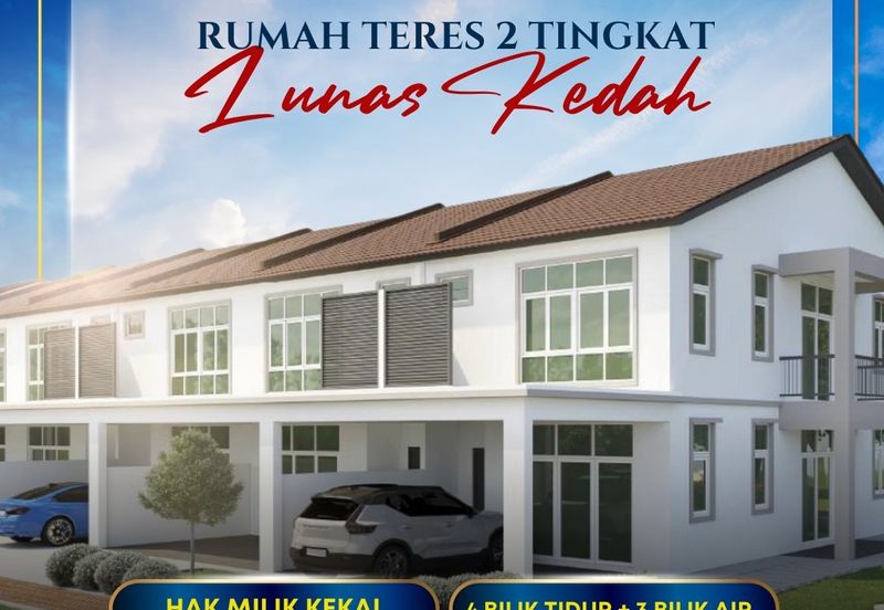 Rumah Teres Dua Tingkat di Lunas