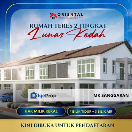 Rumah Teres Dua Tingkat di Lunas, Kedah, Lunas