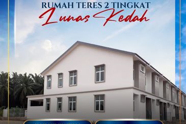 Rumah Teres Dua Tingkat di Lunas
