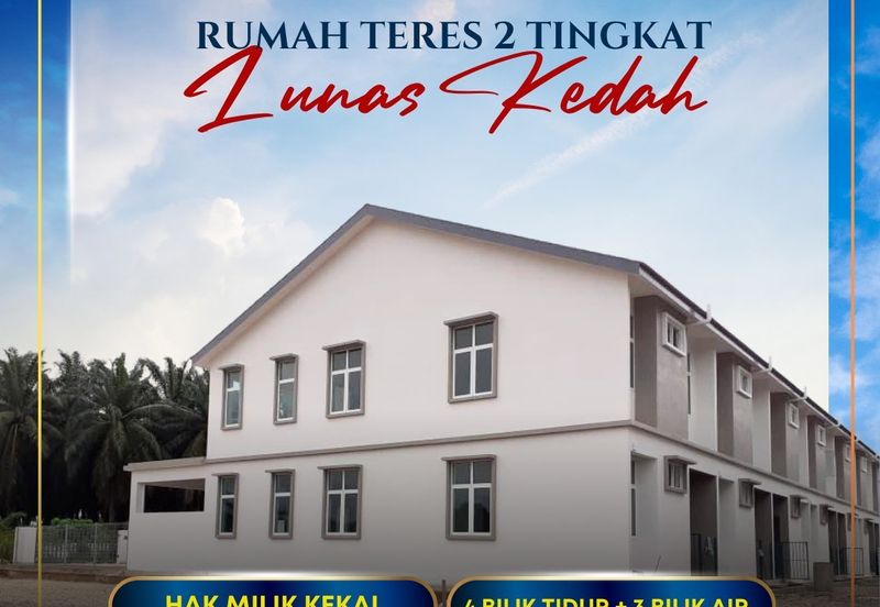 Rumah Teres Dua Tingkat di Lunas