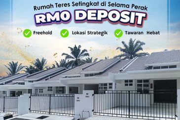 Rumah Teres Setingkat di Selama Perak