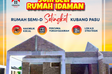 Rumah Berkembar Setingkat di Kubang Pasu
