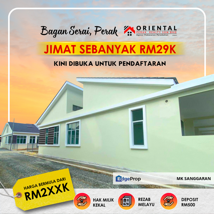 Rumah Teres Setingkat di Bagan Serai Perak, Perak, Bagan Serai