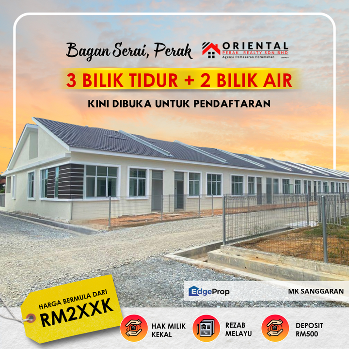 Rumah Teres Setingkat di Bagan Serai Perak, Perak, Bagan Serai