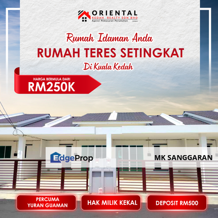 Rumah Teres Setingkat di Kuala Kedah, Kedah, Kuala Kedah