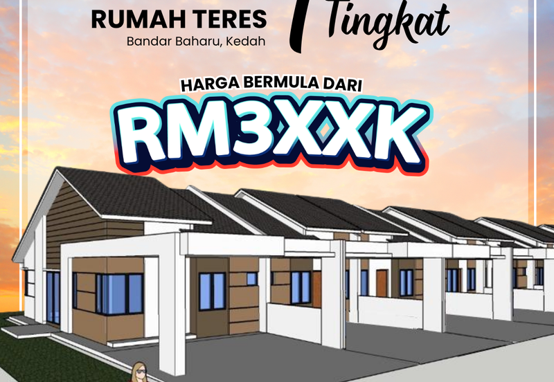 Rumah Teres Setingkat di Bandar Baharu Kedah
