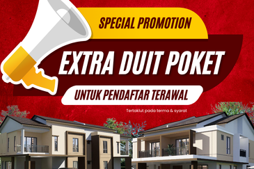 Rumah Berkembar Dua Tingkat di Lunas